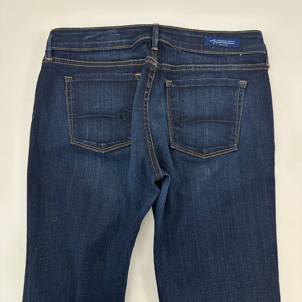Sebastian McCall Classic Bootcut Women's size 28 Dark Wash Blue Denim Jeans - Picture 5 of 5